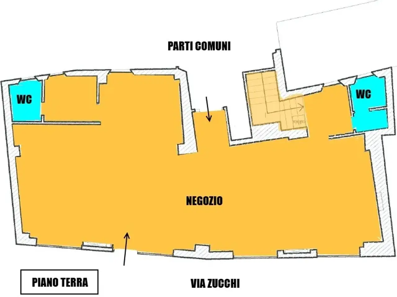 Negozio in Via Zucchi 29, Monza, {3} - Planimetria 1