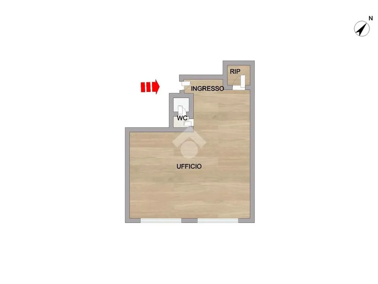 Ufficio in Ufficio Via della Bruciata 2, Senigallia, {3} - Planimetria 1