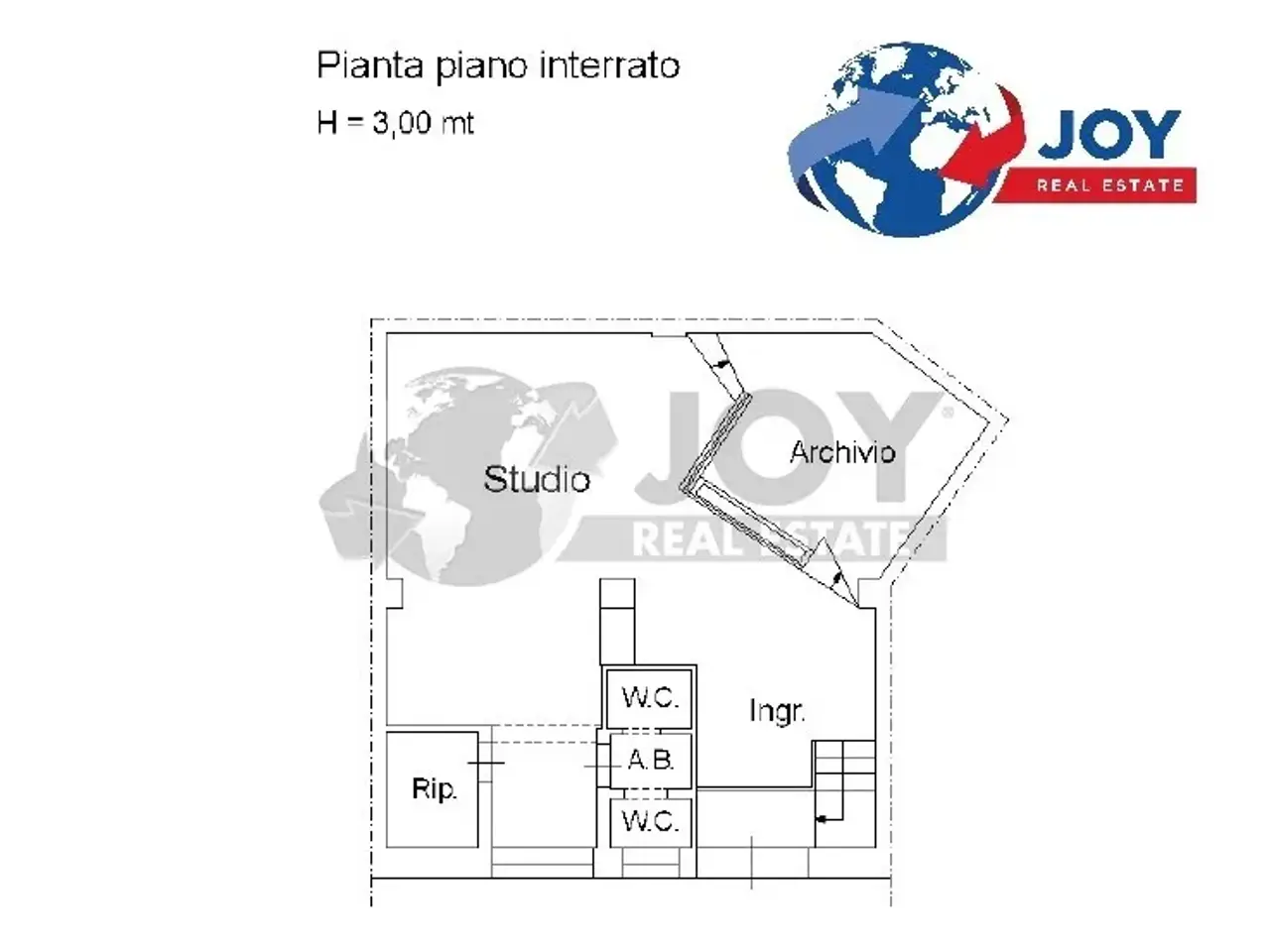 Ufficio in Via Emilia 28, Lecce, {3} - Planimetria 1
