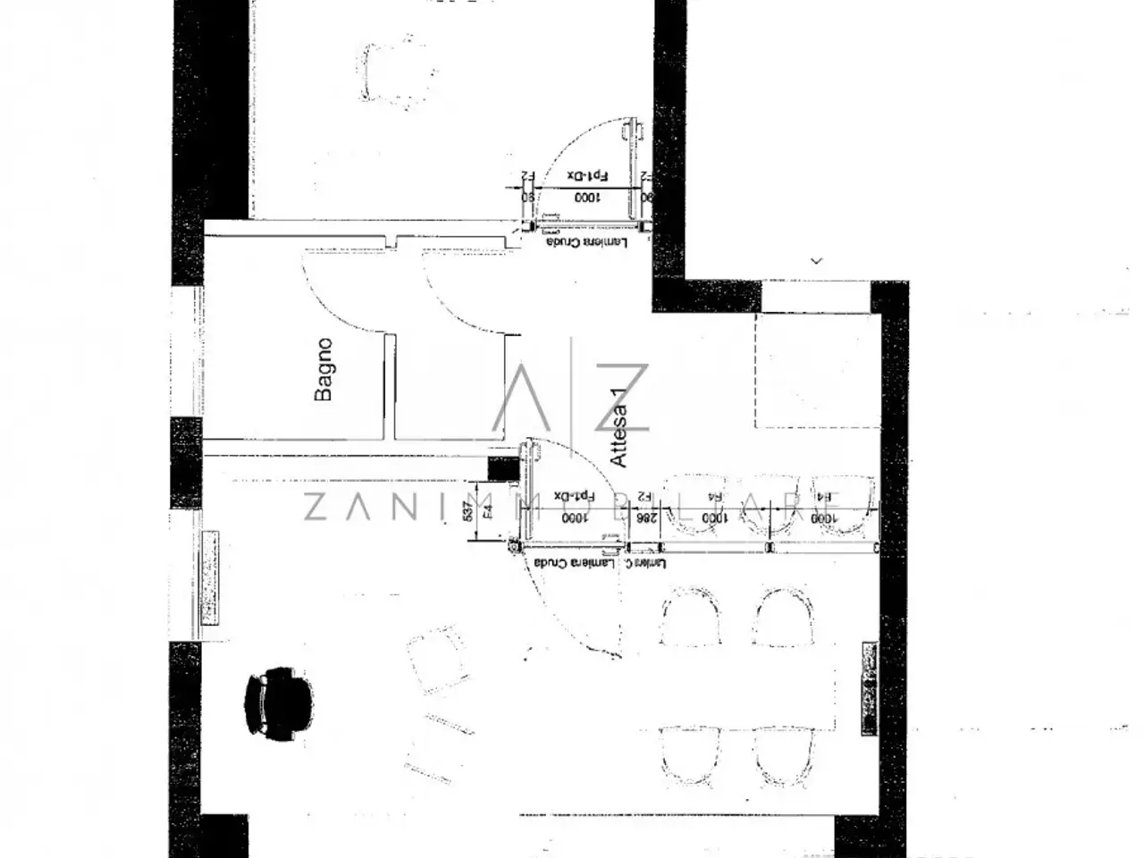 Ufficio in Via Roma, Castelfranco Veneto, {3} - Planimetria 1