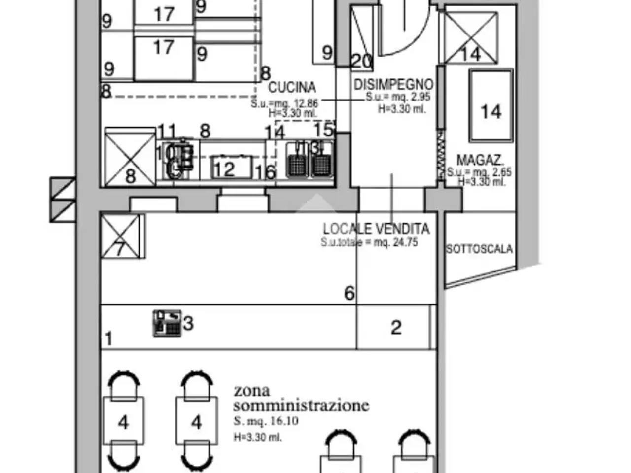 Negozio in Via Luigi Bianchi 70, Pisa, {3} - Planimetria 1