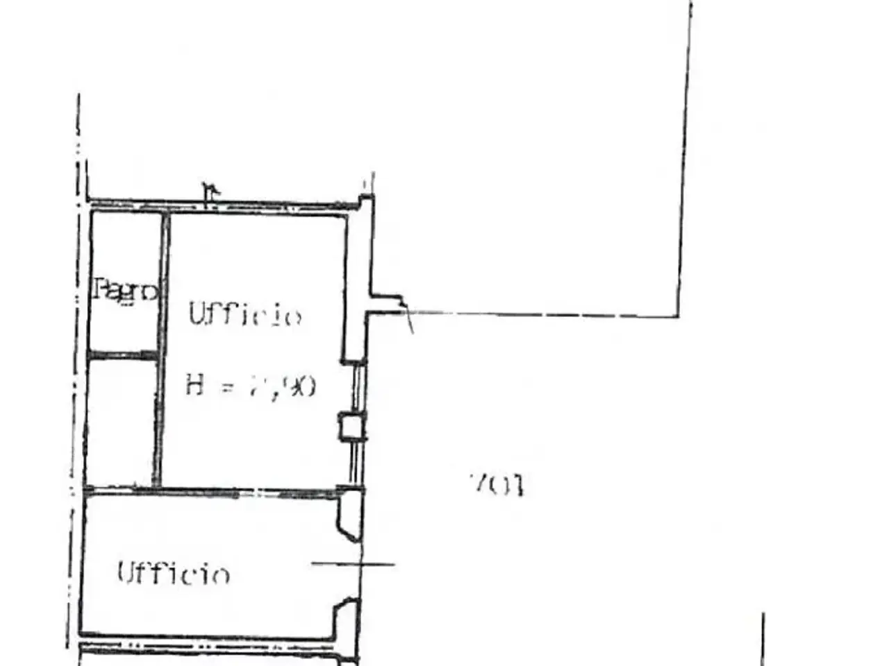 Ufficio in Via Dante Alighieri 14, Codogno, {3} - Planimetria 1