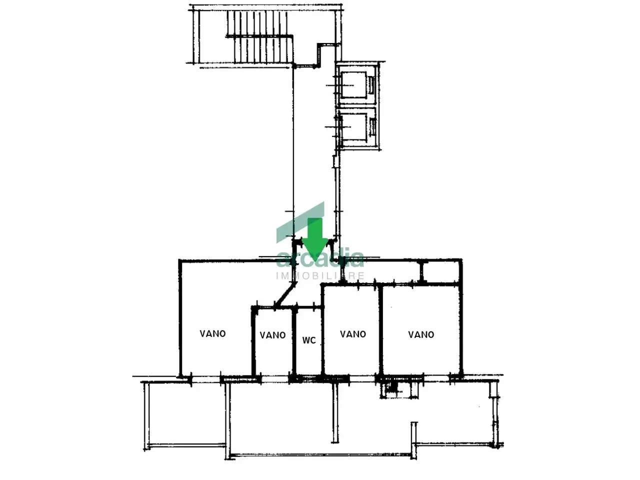 Ufficio in Via Camillo Rosalba  49, Bari, {3} - Planimetria 1