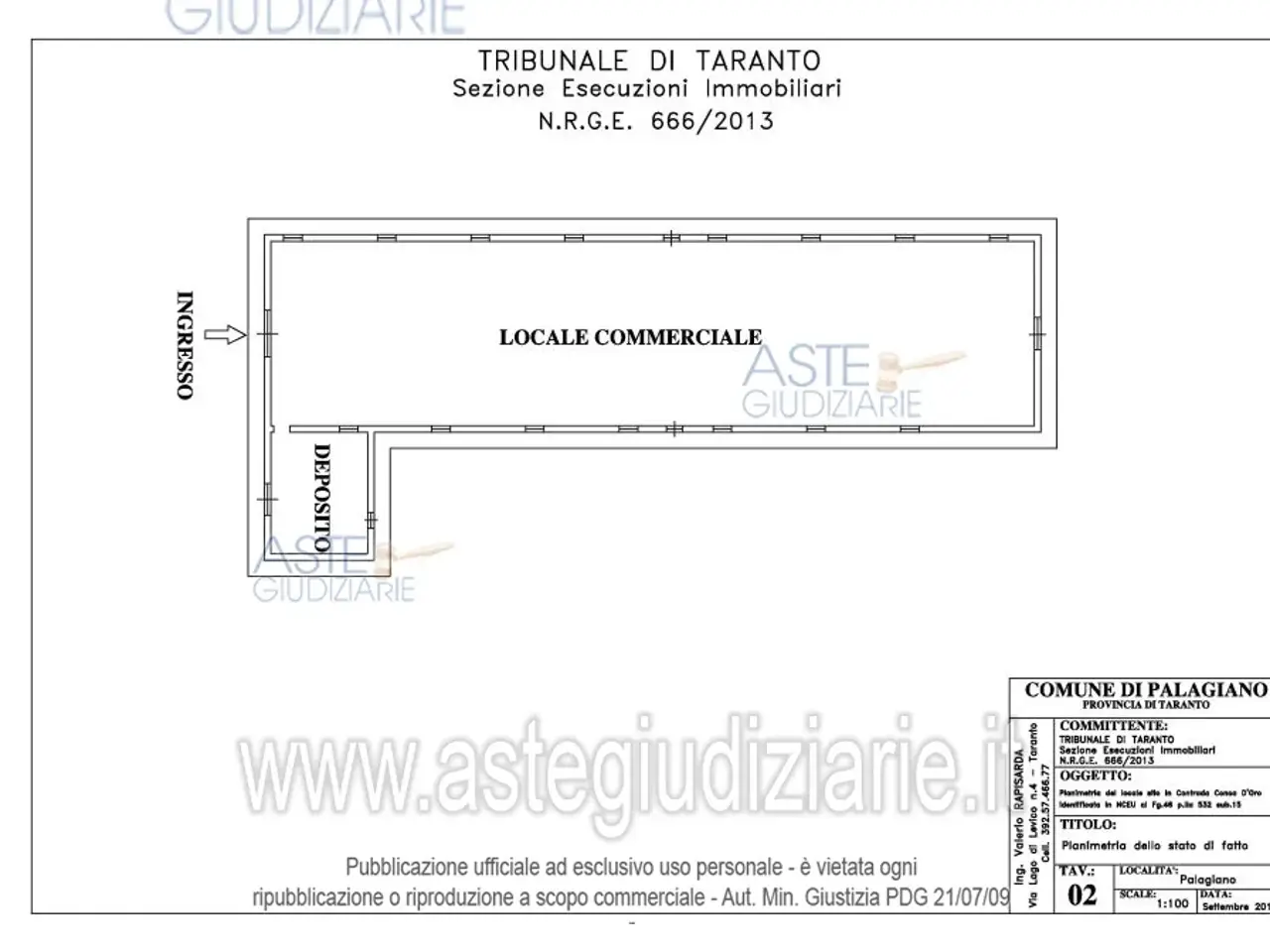 Fabbricato misto in Contrada Conca d'Oro, 74019 Palagiano Ta, Italia 74019, Palagiano, {3} - Planimetria 1