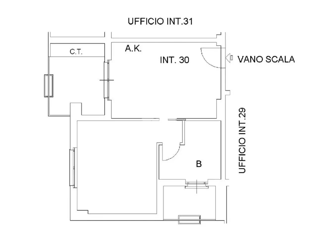Ufficio in Viale Raf Vallone 5, Roma, {3} - Planimetria 1