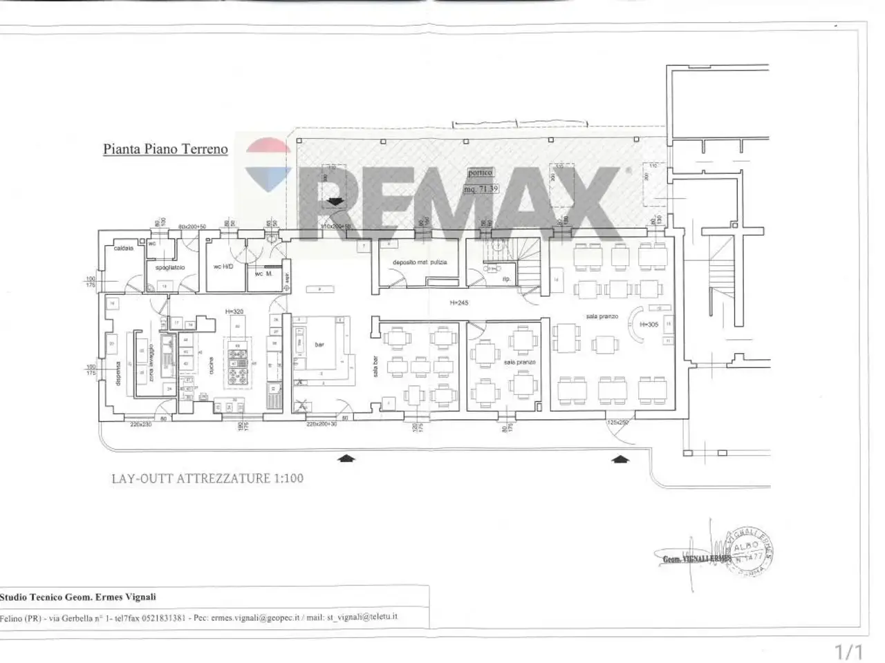 Negozio in Via Calestano 97, Felino, {3} - Planimetria 1