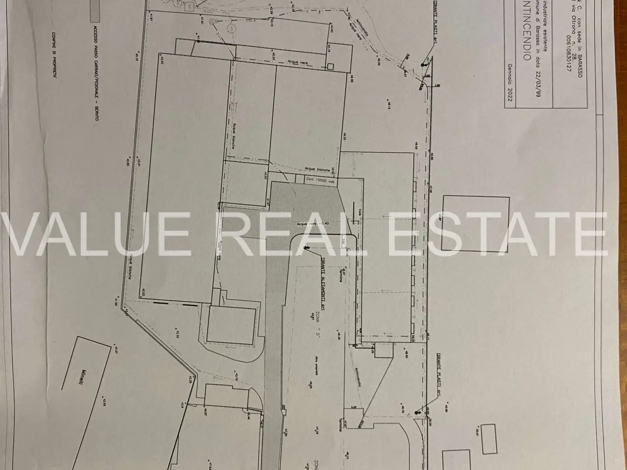 Capannone in Via Oltrona, Barasso, {3} - Planimetria 1