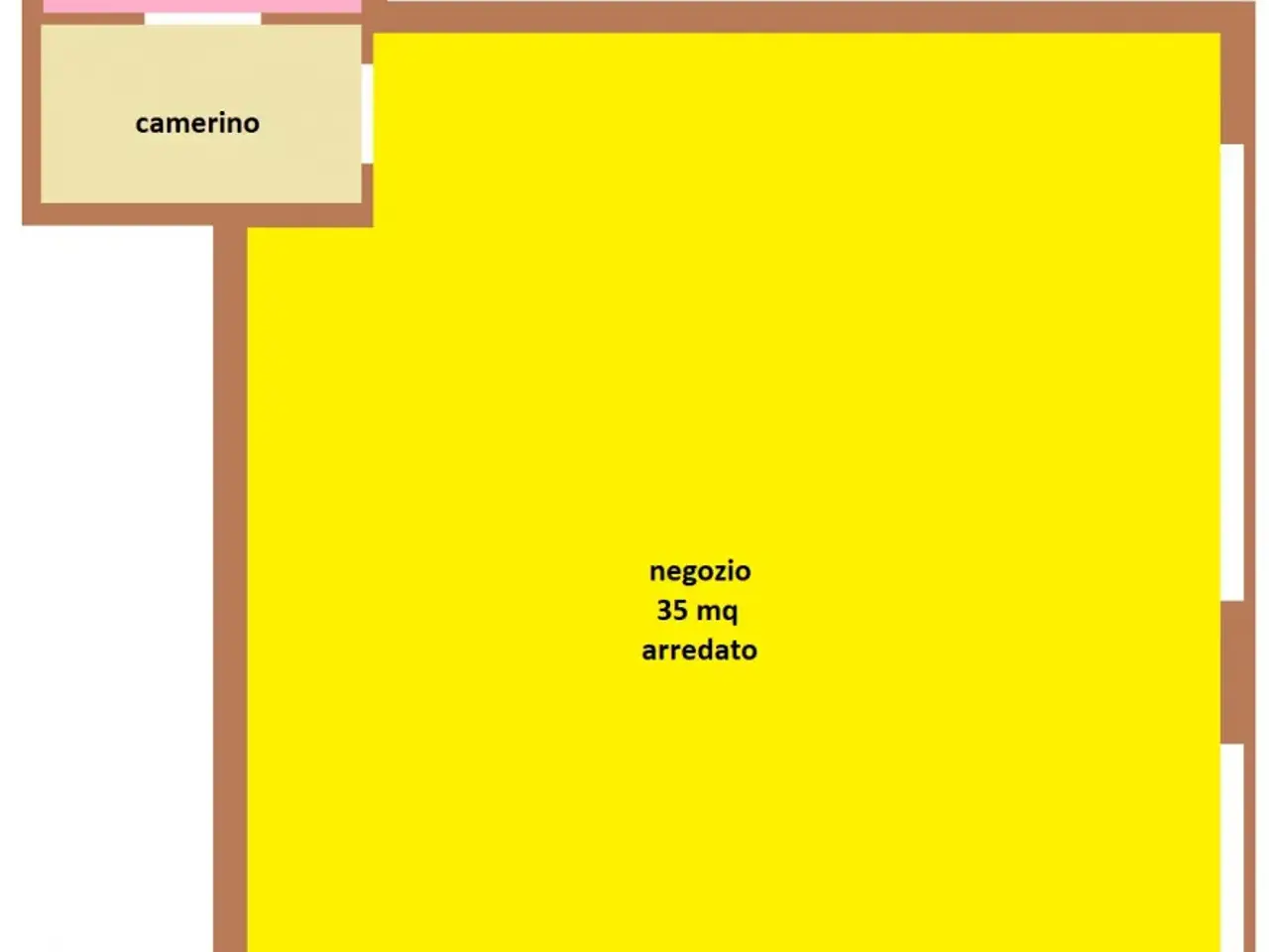 Negozio in Via San Vito, Treviso, {3} - Planimetria 1