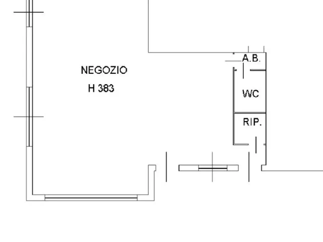 Negozio in Via Cascinapiano, Langhirano, {3} - Planimetria 1