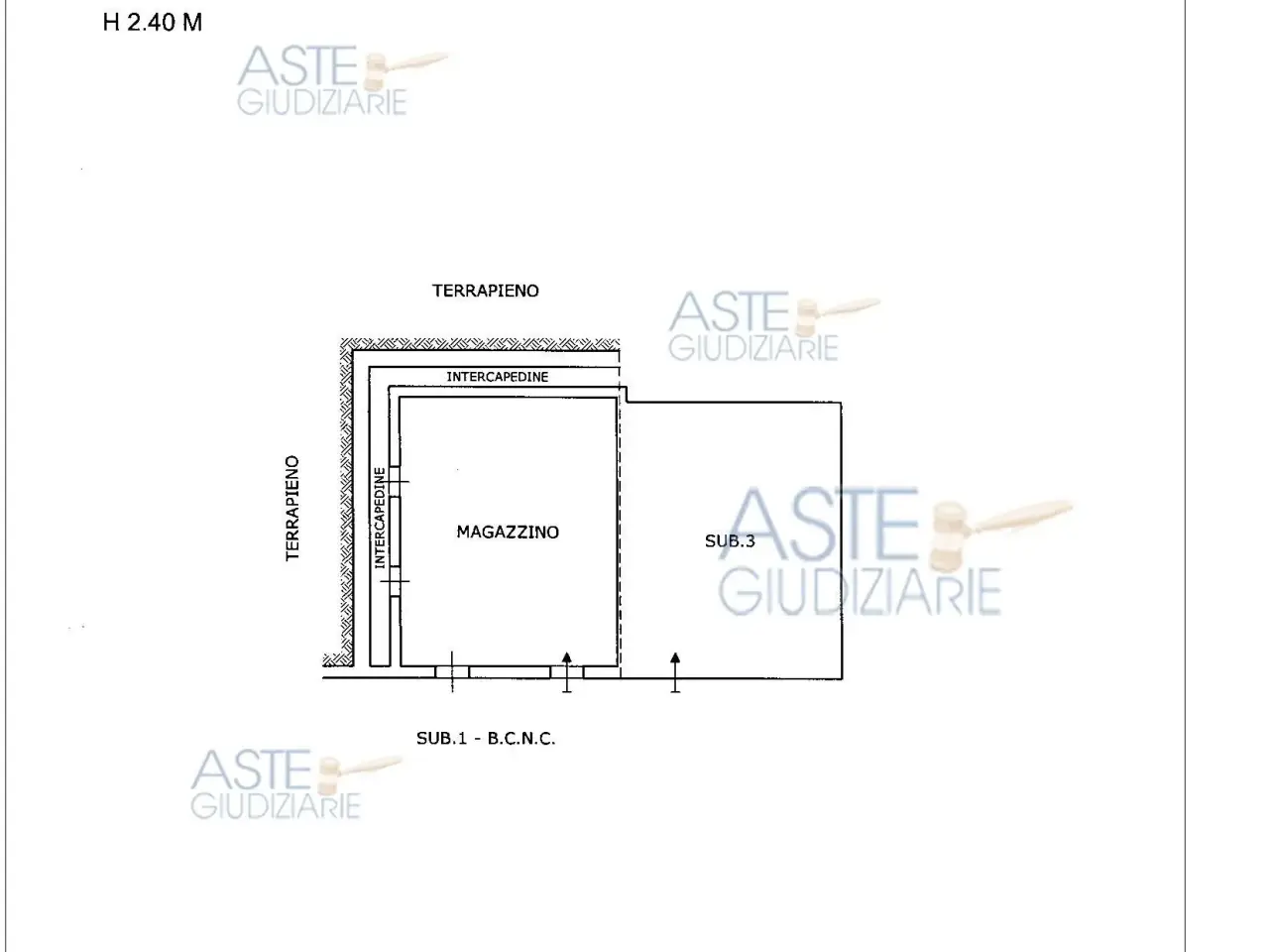 Autorimessa in Via a.G. Norero 84 84, San Colombano Certenoli, {3} - Planimetria 1
