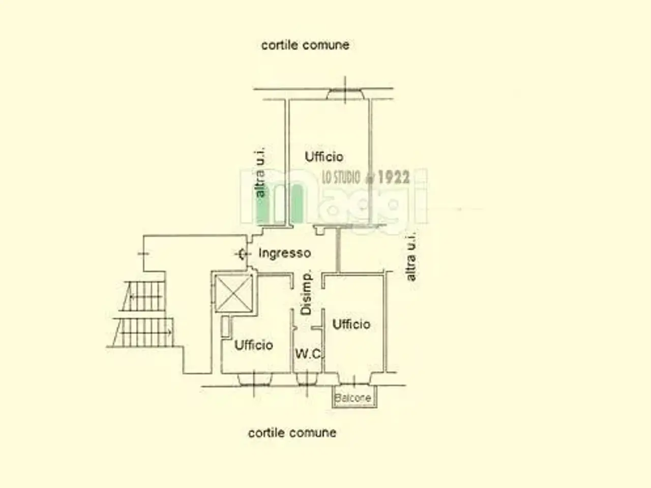 Ufficio in Via Ramazzini, Milano, {3} - Planimetria 1