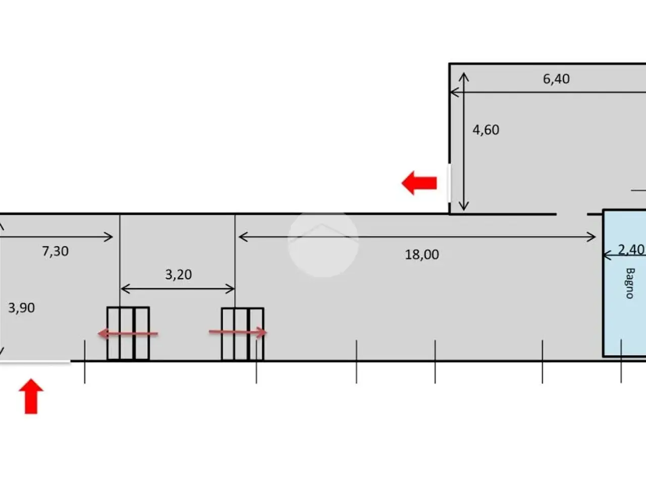 Negozio in Via Girolamo Santacroce 74, Napoli, {3} - Planimetria 1