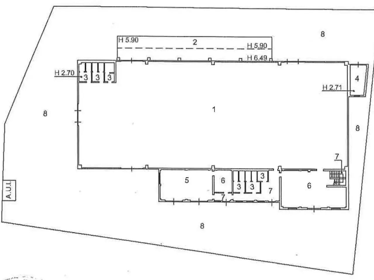 Capannone in Via Giovanni Paolo II, Colverde, {3} - Planimetria 1