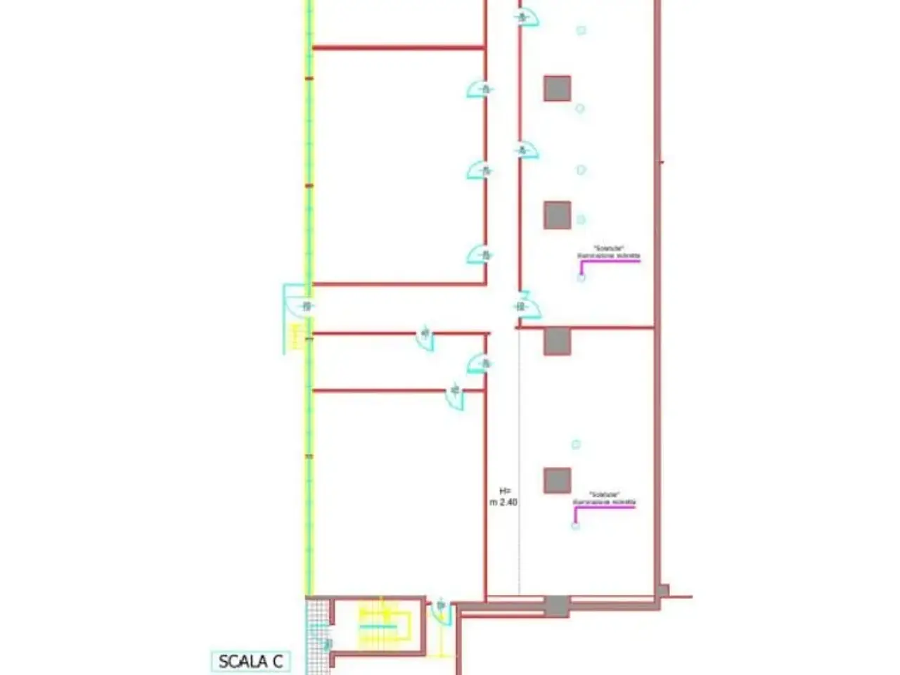 Ufficio in Via Mecenate, Milano, {3} - Planimetria 1