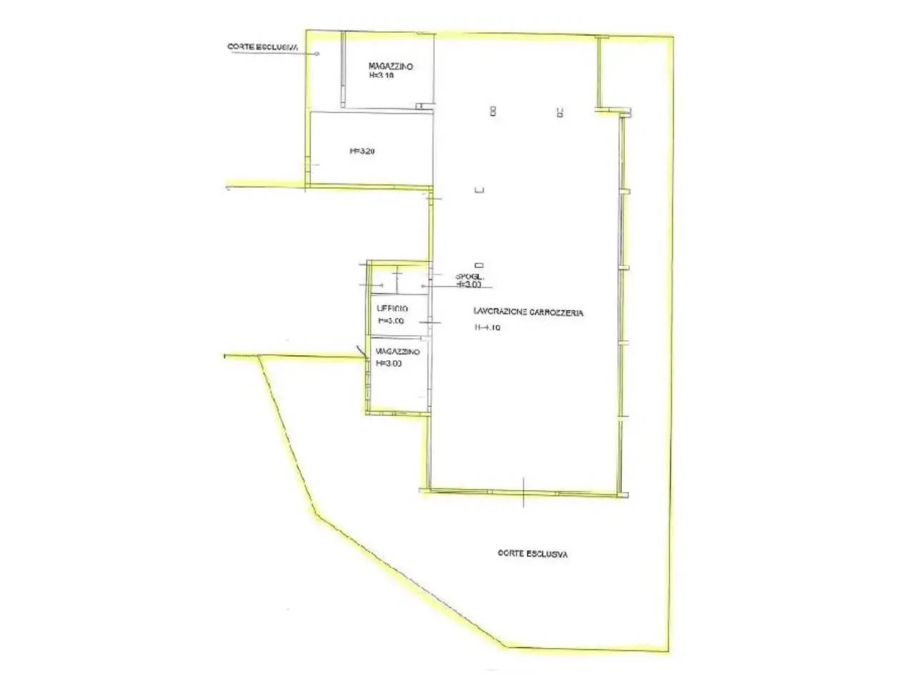 Capannone in Via Faberio 2, Savignano Sul Rubicone, {3} - Planimetria 1