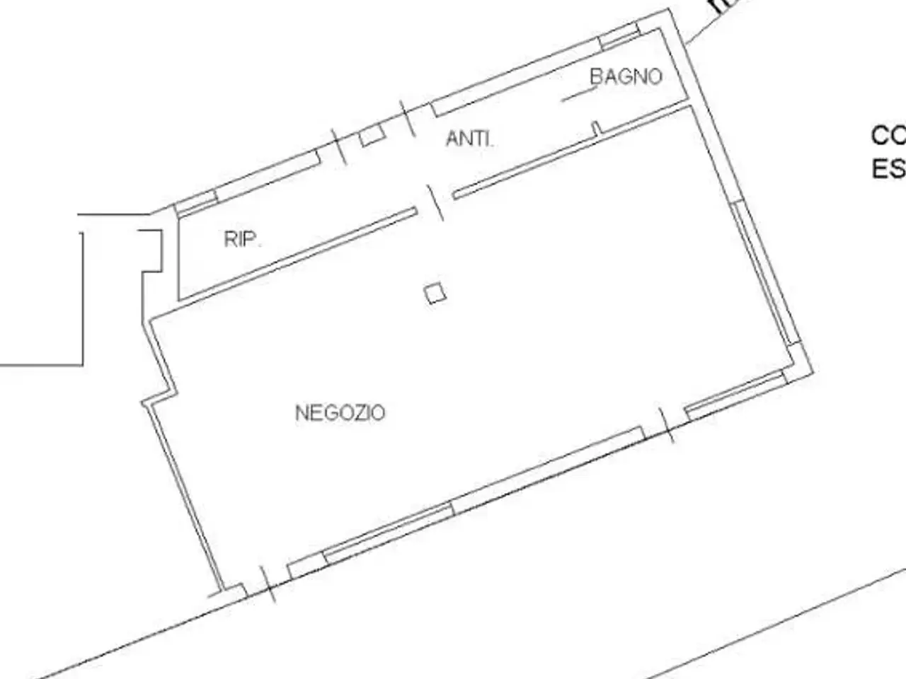 Negozio in Via Romana Aponense 126, Padova, {3} - Planimetria 1