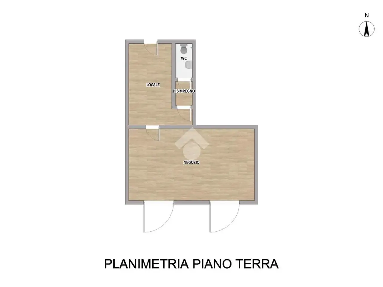 Negozio in Via Martiri Libertà 75, Monticelli D'Ongina, {3} - Planimetria 1