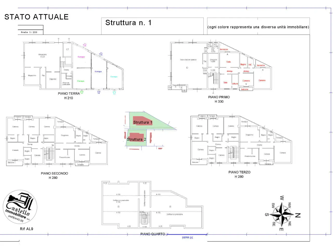 Hotel in Via delle Terme Sud, Montepulciano, {3} - Planimetria 1