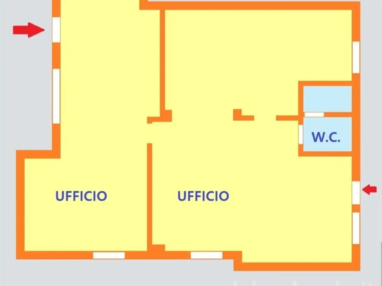 Ufficio in Via San Francesco 20, Lazzate, {3} - Planimetria 1