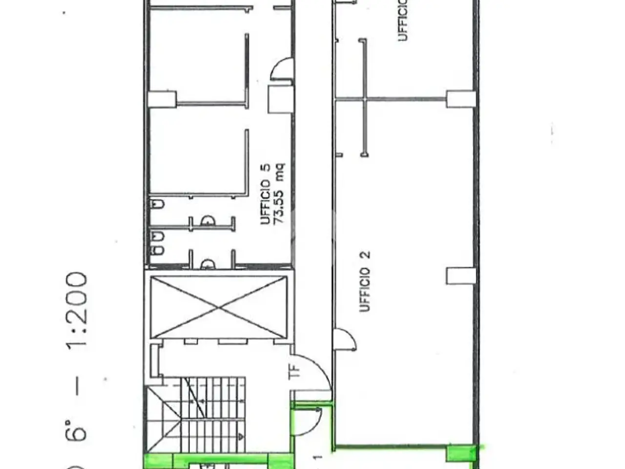 Ufficio in Via dei Castelli Romani 22, Pomezia, {3} - Planimetria 1