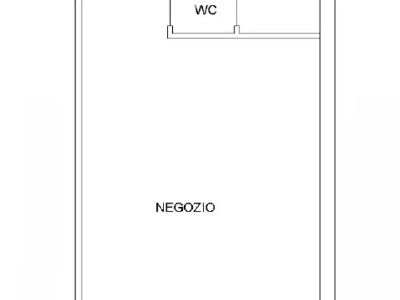 Negozio in Via Ramo d'Oro 9, Ariccia, {3} - Planimetria 1