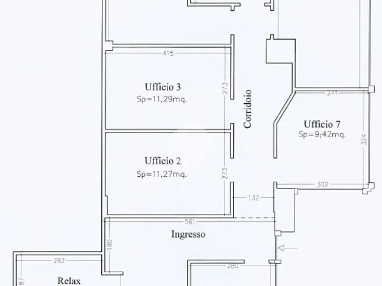 Ufficio in Via Giuseppe Mazzini, Sassuolo, {3} - Planimetria 1