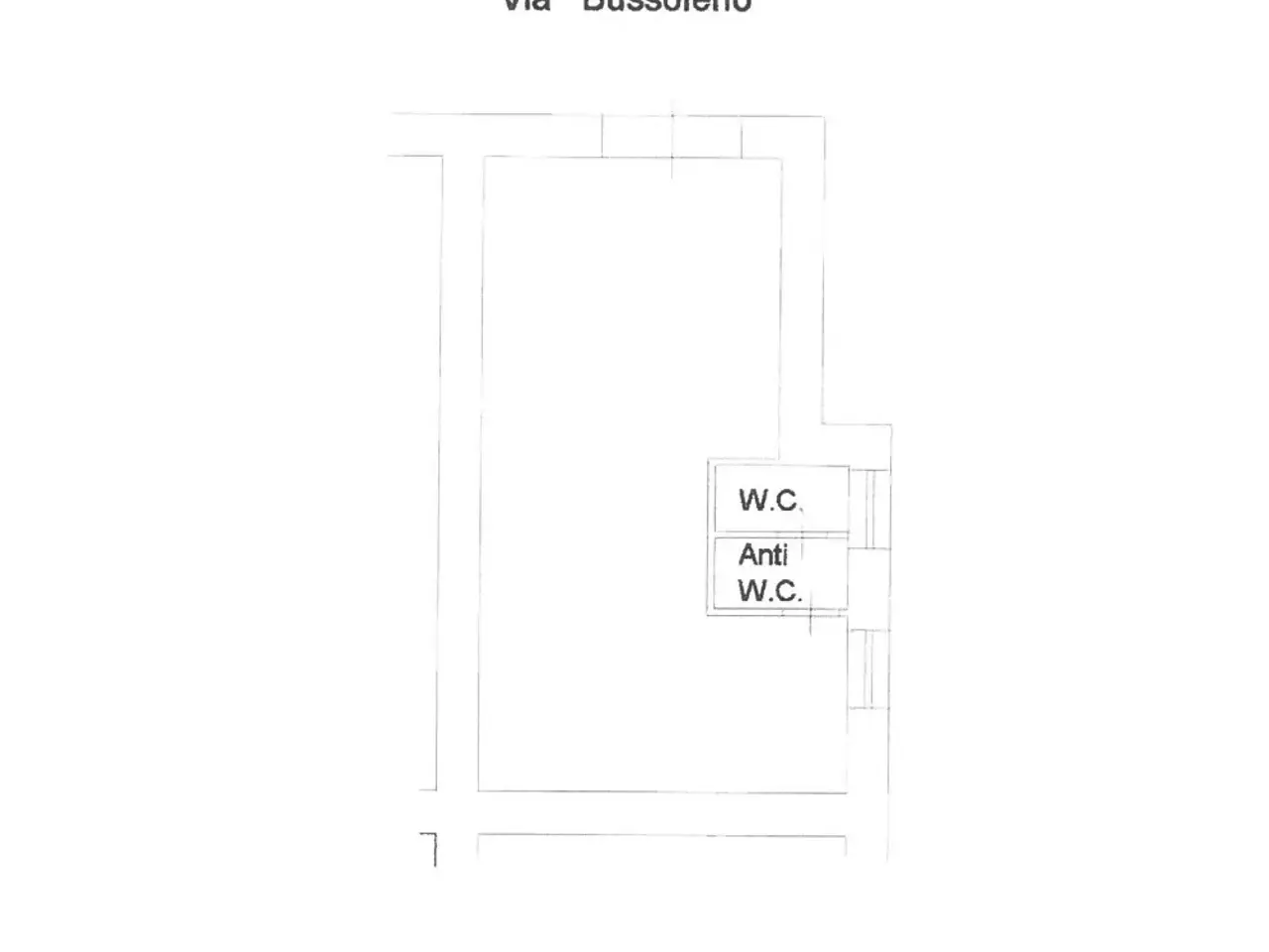 Negozio in Via Bussoleno, Roma, {3} - Planimetria 1