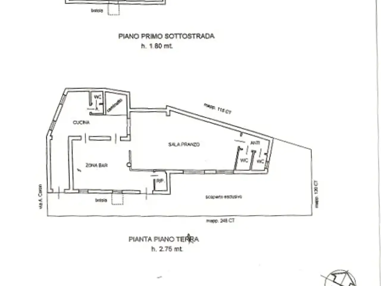 Negozio in Via Ceron, Padova, {3} - Planimetria 1