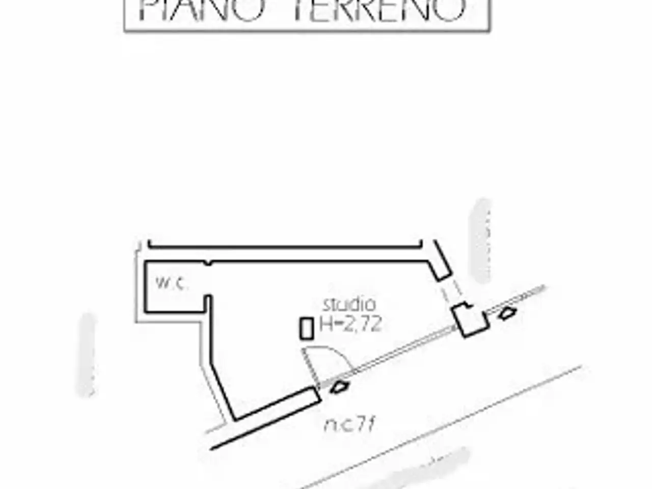 Negozio in Via Giambologna, Firenze, {3} - Planimetria 1
