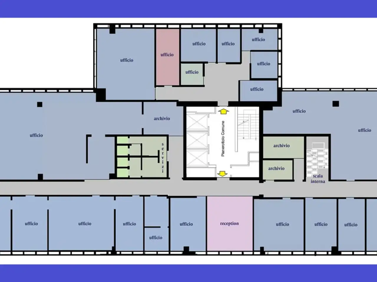 Ufficio in Via Giacomo Quarenghi 27, Milano, {3} - Planimetria 1