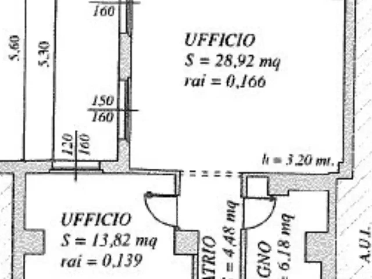 Ufficio in Via a. Saffi 6, Brescia, {3} - Planimetria 1