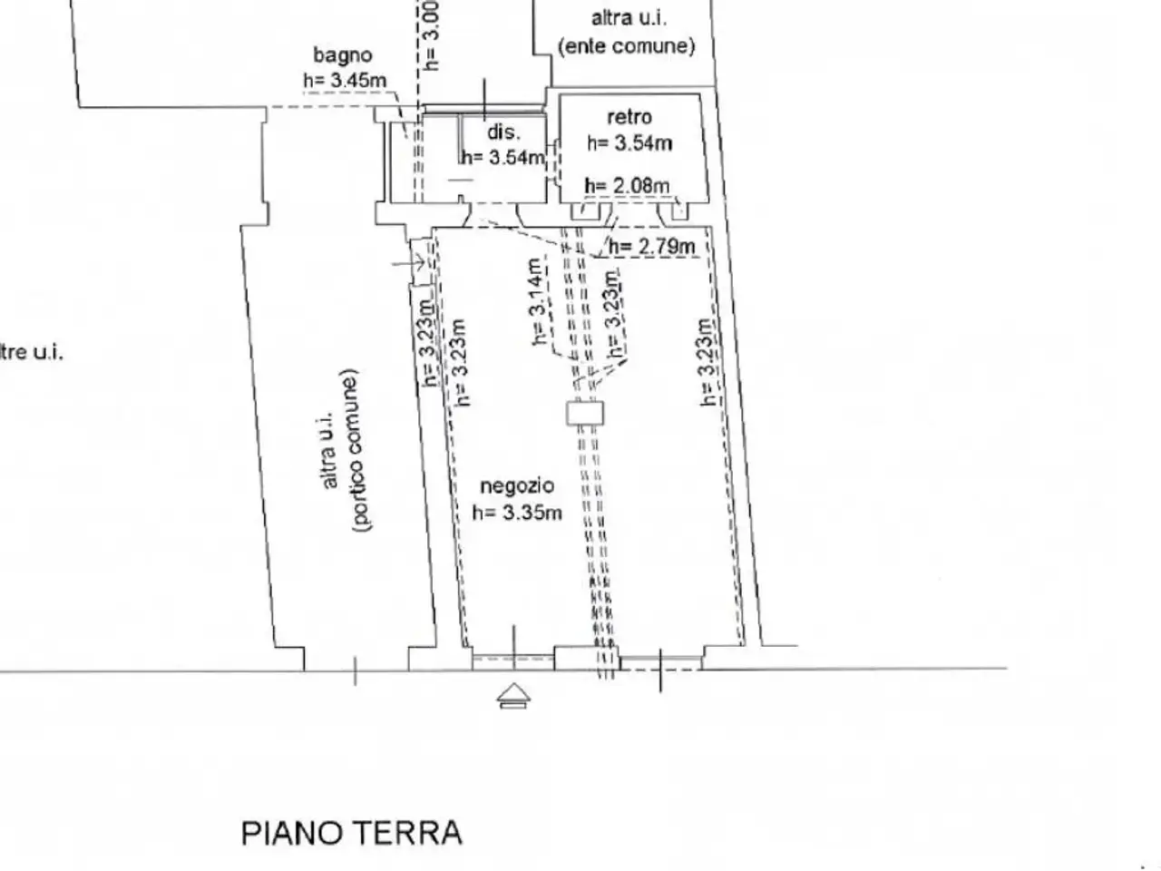 Negozio in Via Azzone Visconti 59, Lecco, {3} - Planimetria 1