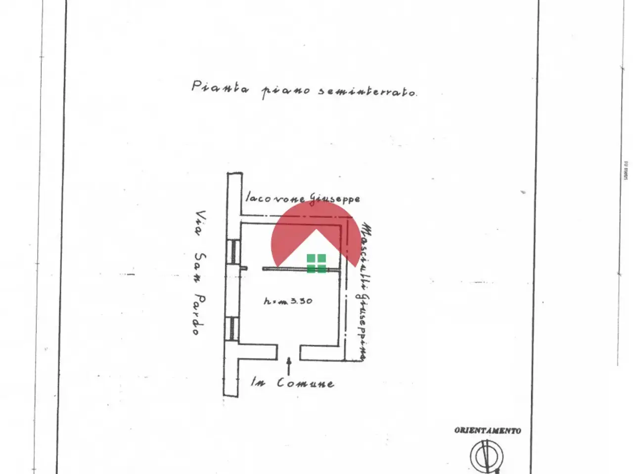 Magazzino in Via San Pardo, Matera, {3} - Planimetria 1