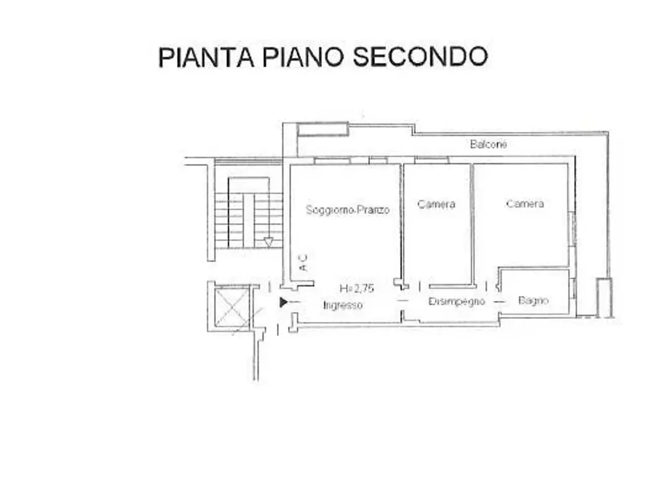 Trilocale in Via Marcello Malpighi 10, Cagliari - Planimetria 1