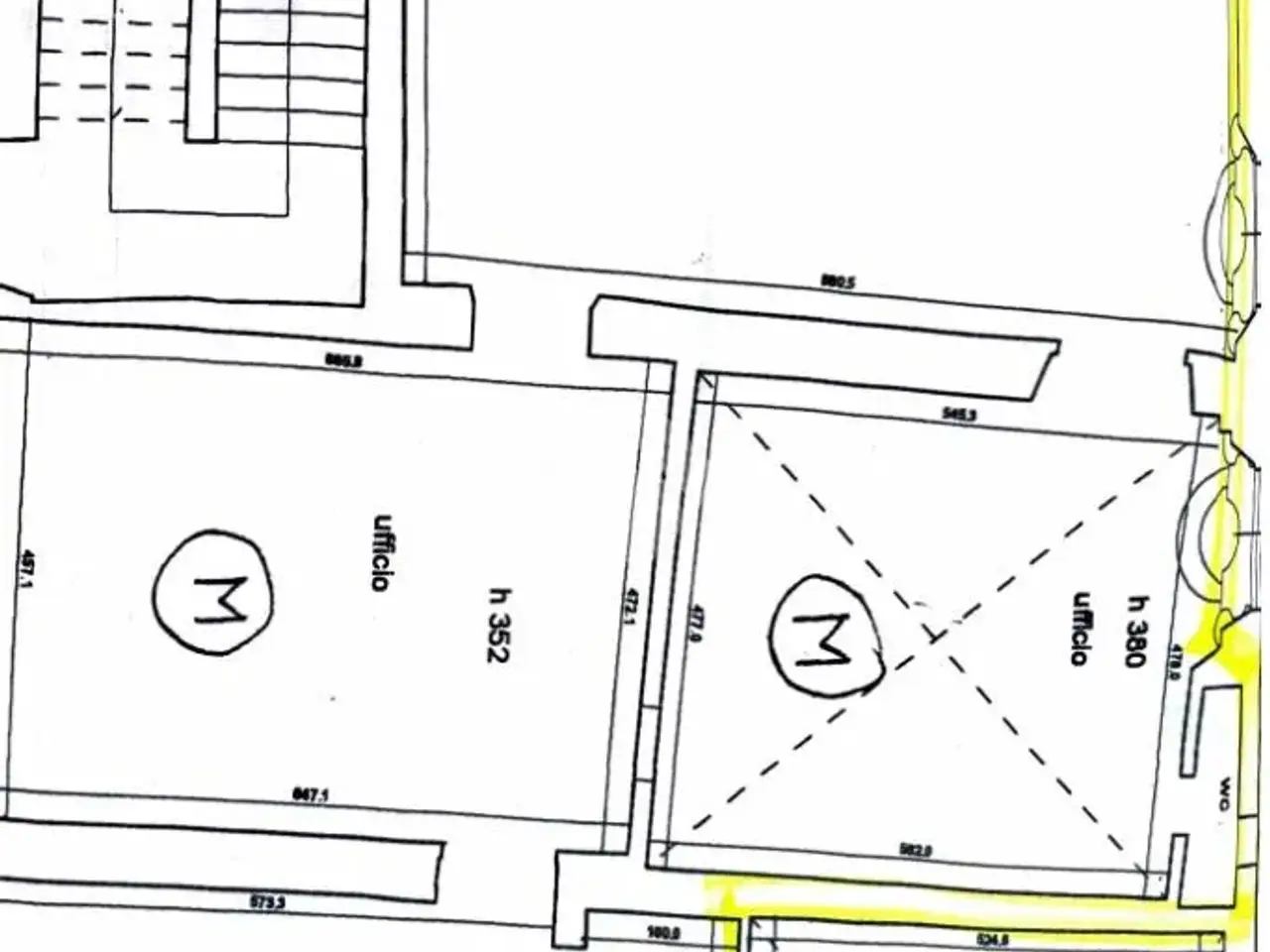 Ufficio in Via dei Panciatichi 11, Pistoia, {3} - Planimetria 1