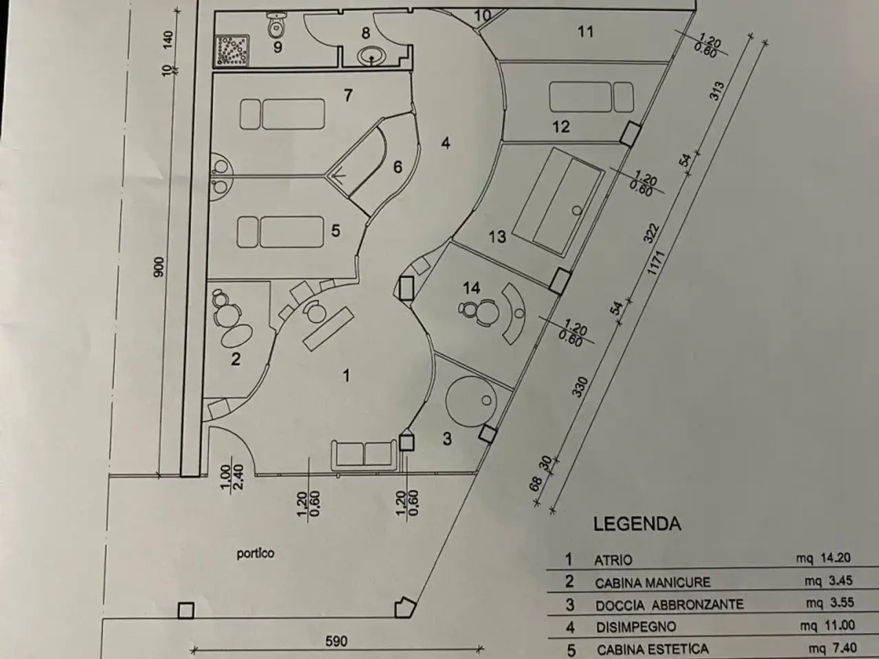 Negozio in Via Roma, Veggiano, {3} - Planimetria 1