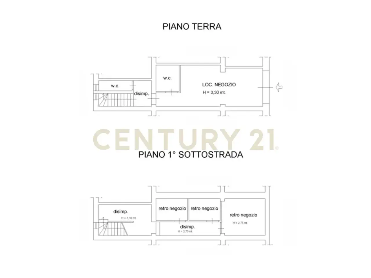 Negozio in Via Ruggero Fauro 21, Roma, {3} - Planimetria 1