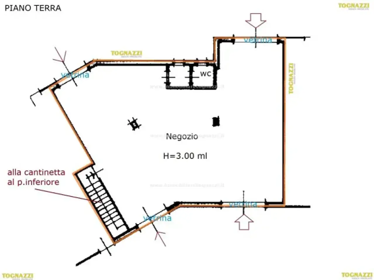 Negozio in Zona Canonica, Certaldo, {3} - Planimetria 1