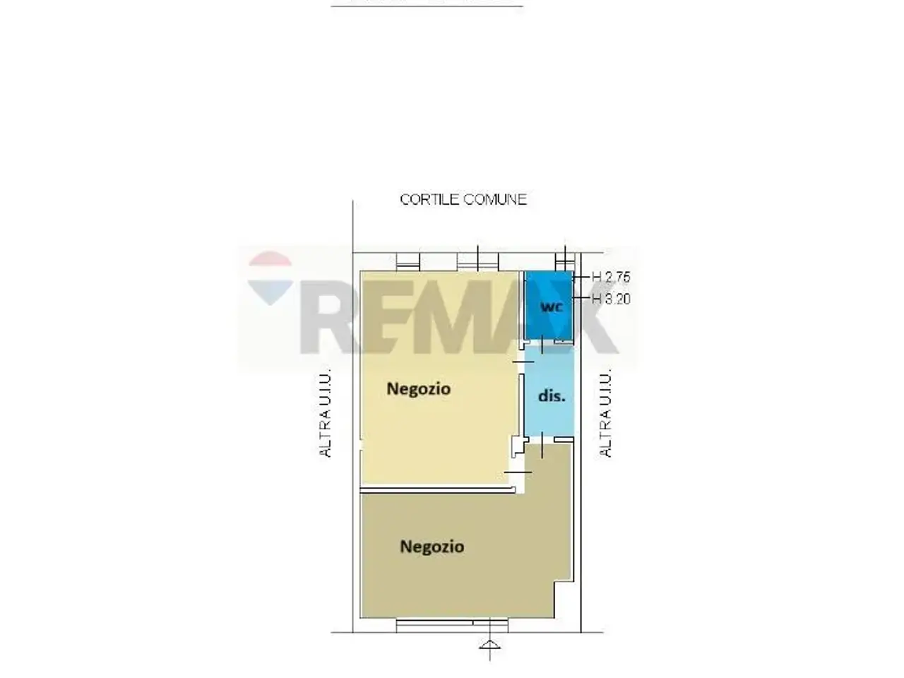 Negozio in Via Vittorio Veneto 79, Brugherio, {3} - Planimetria 1