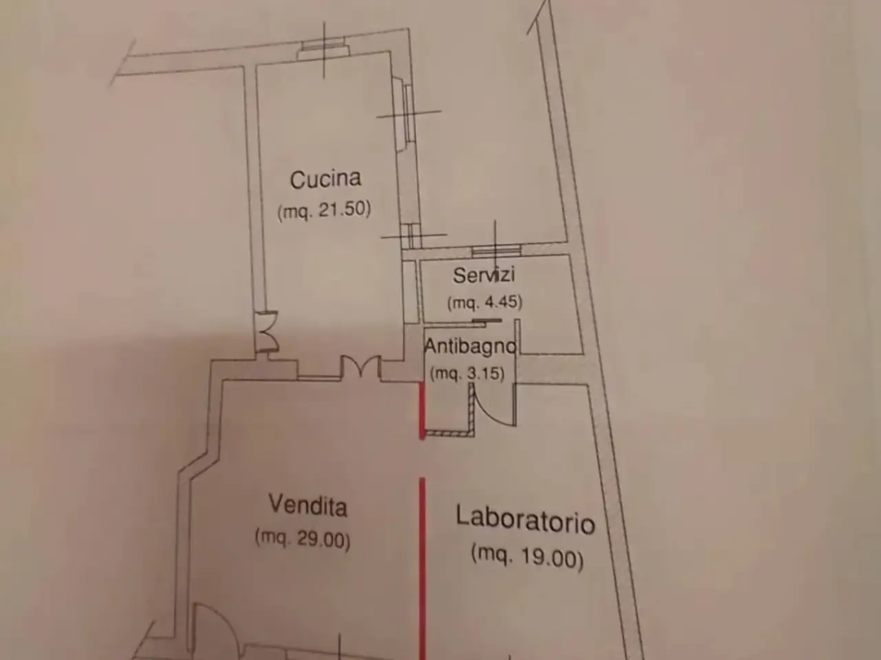 Negozio, Voghera - Planimetria 1