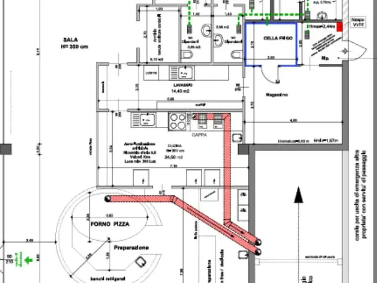 Negozio in Via Milano 44, Nerviano, {3} - Planimetria 1