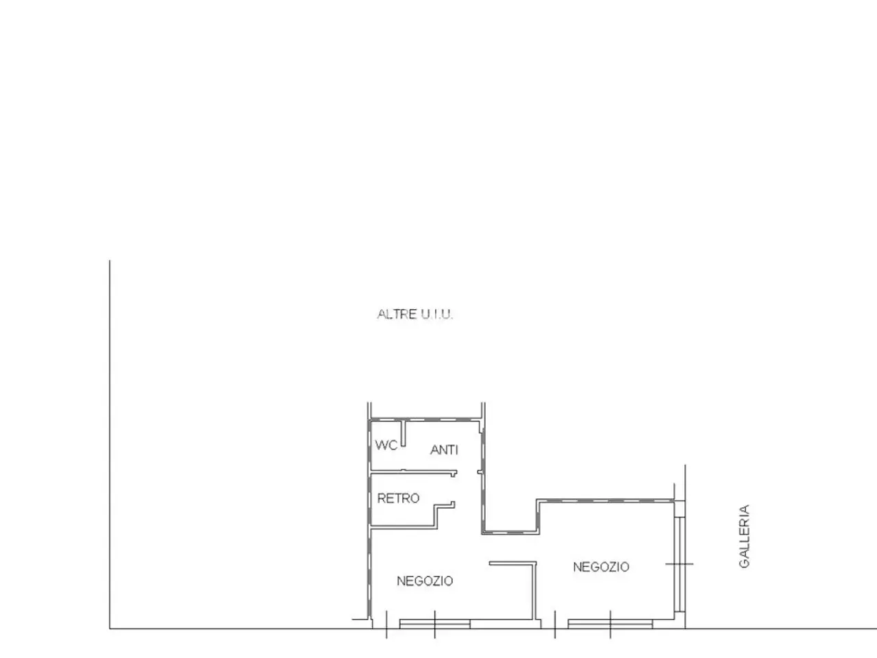Negozio in Viale Buozzi, Riccione, {3} - Planimetria 1