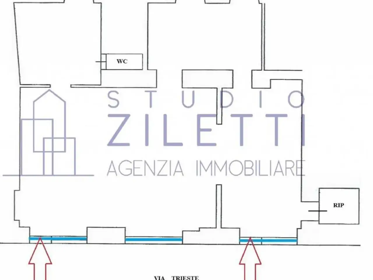 Negozio in affitto, Via Trieste  43f G, Brescia - Planimetria 1