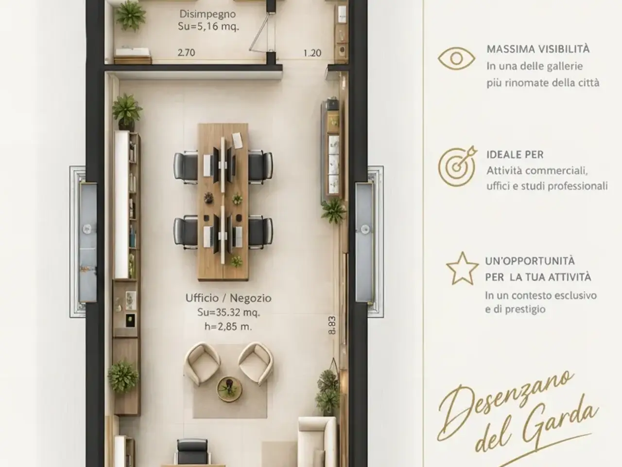 Negozio in , Desenzano Del Garda, {3} - Planimetria 1
