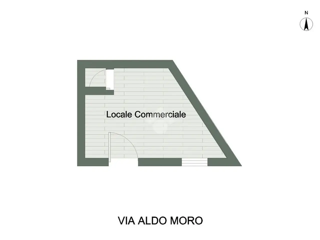Negozio in Via Aldo Moro 81, San Giorgio A Cremano, {3} - Planimetria 1