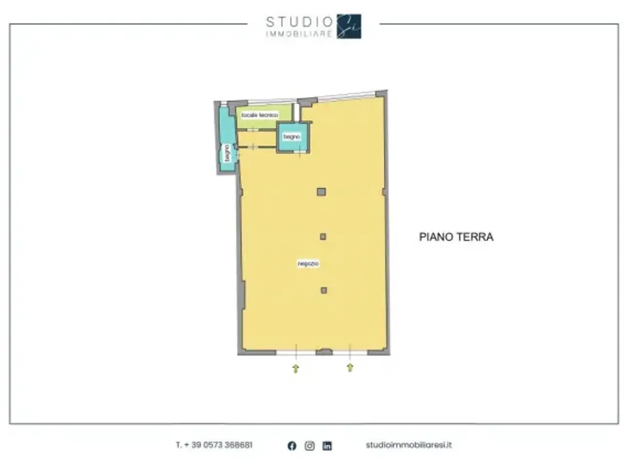 Negozio in Via Nazario Sauro, Pistoia, {3} - Planimetria 1
