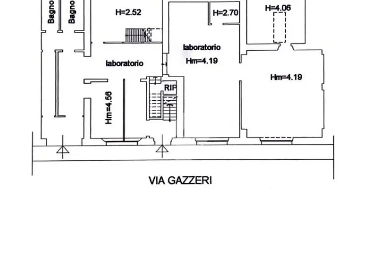 Laboratorio in Via Giuseppe Gazzeri 14, Firenze, {3} - Planimetria 1
