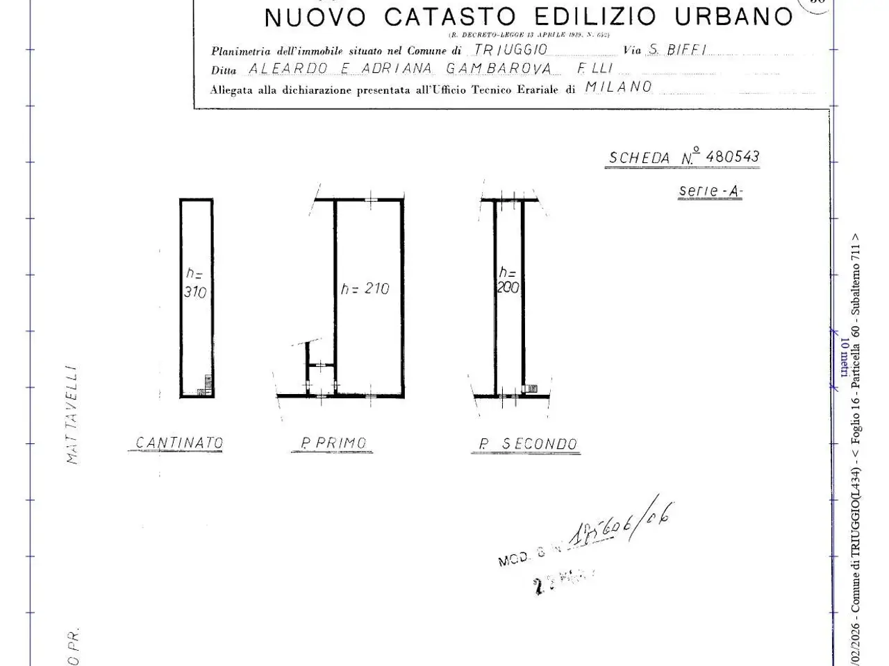 Magazzino in Via Serafino Biffi 12, Triuggio, {3} - Planimetria 1