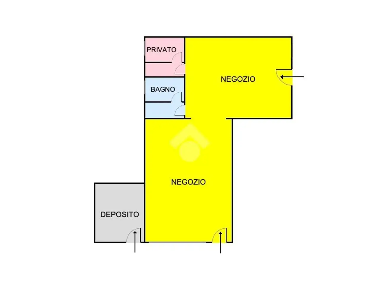 Negozio in Viale Volontari della Libertà 34, Udine, {3} - Planimetria 1