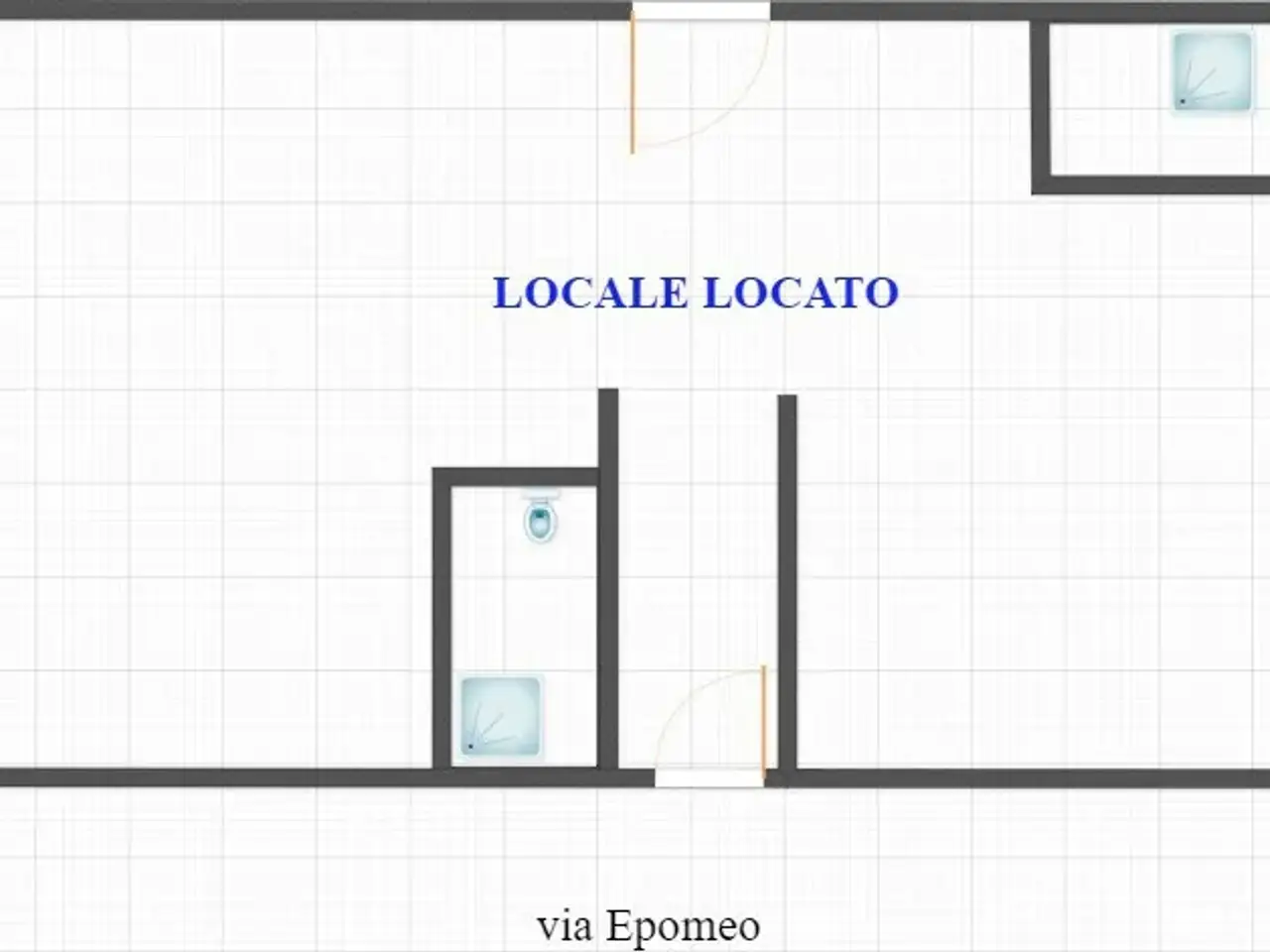 Negozio in Via dell'Epomeo, Napoli, {3} - Planimetria 1